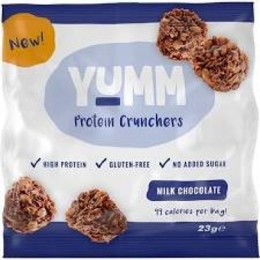 Yumm Protein Crunchers Milk Chocolate 23g